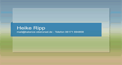 Desktop Screenshot of heike-ripp.de