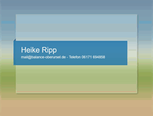 Tablet Screenshot of heike-ripp.de